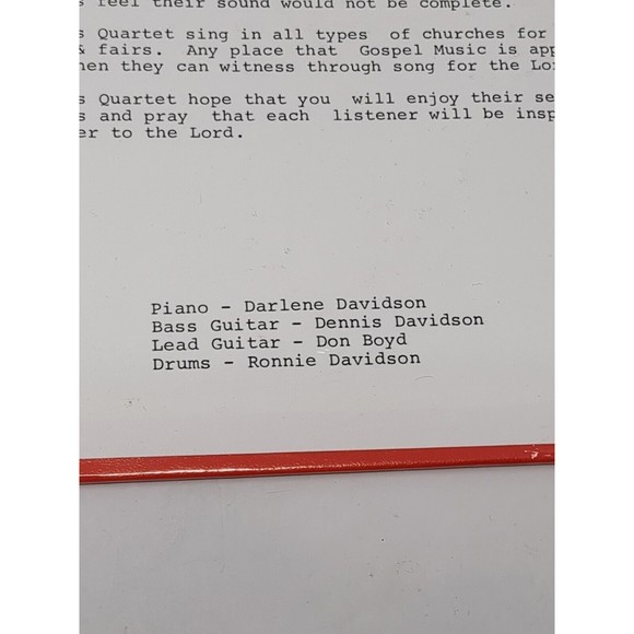 The Crusaders Quartet Getting ready Today Southern Gospel Vinyl Record VTG NEW - Picture 7 of 8